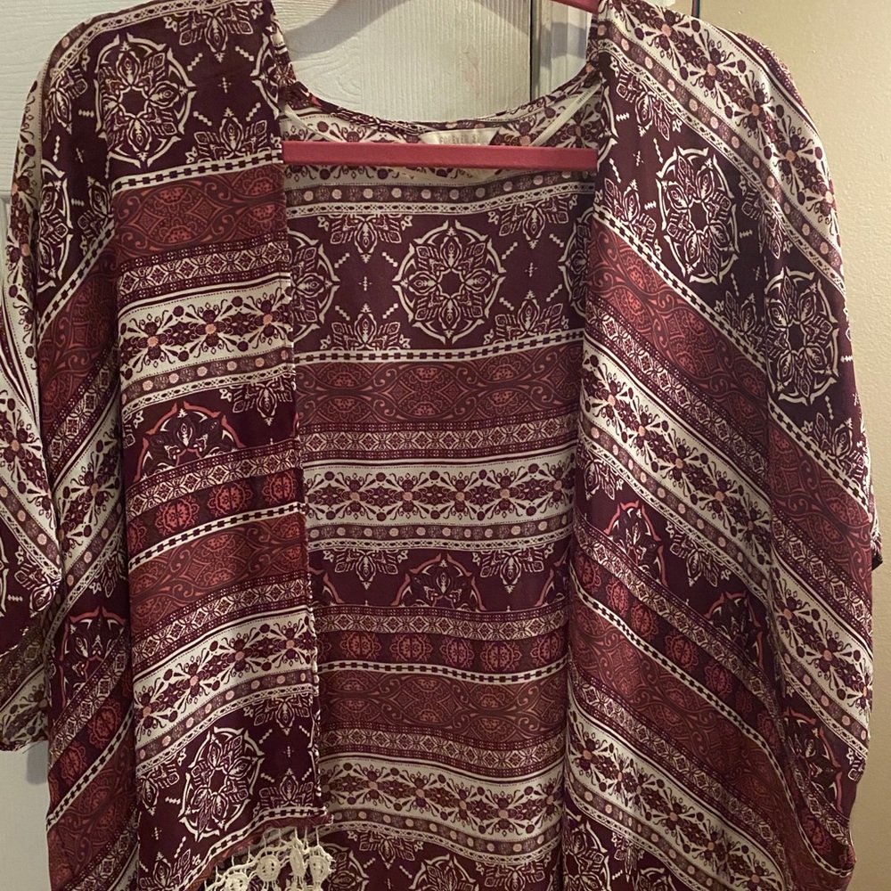 Tribal print cardigan